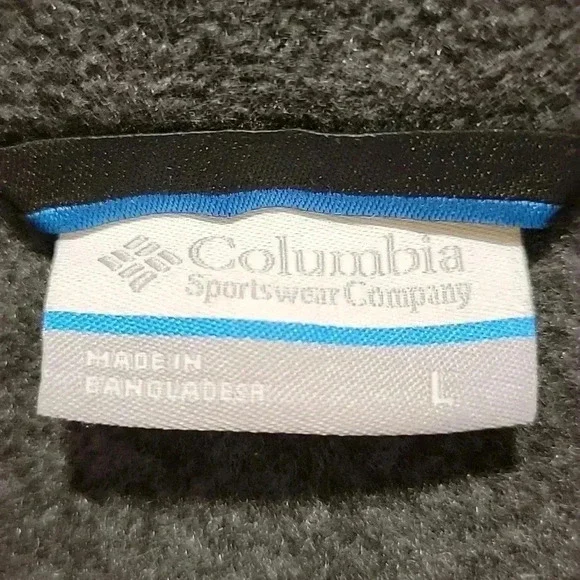 Columbia Grey Full Zip Fleece Vest Size Large - Picture 2 of 7